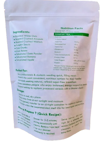 Oats With Nuts Breakfast Essential