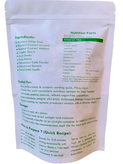 Oats With Nuts Breakfast Essential